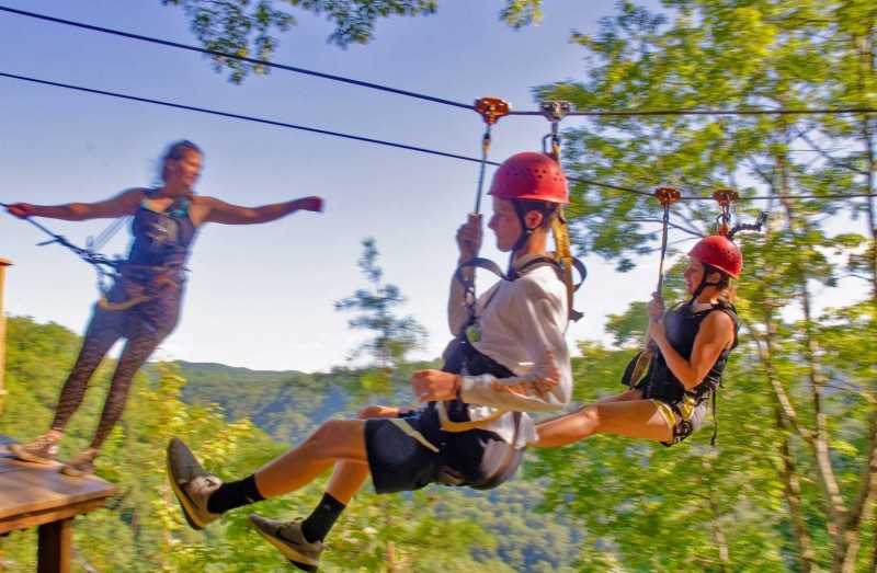 Ziplining