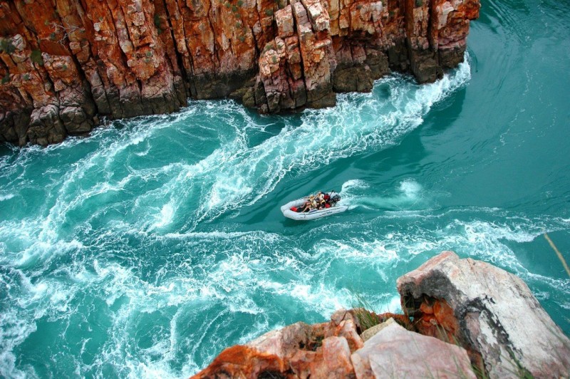 Cruise on a Jet Boat through the Horizontal Falls