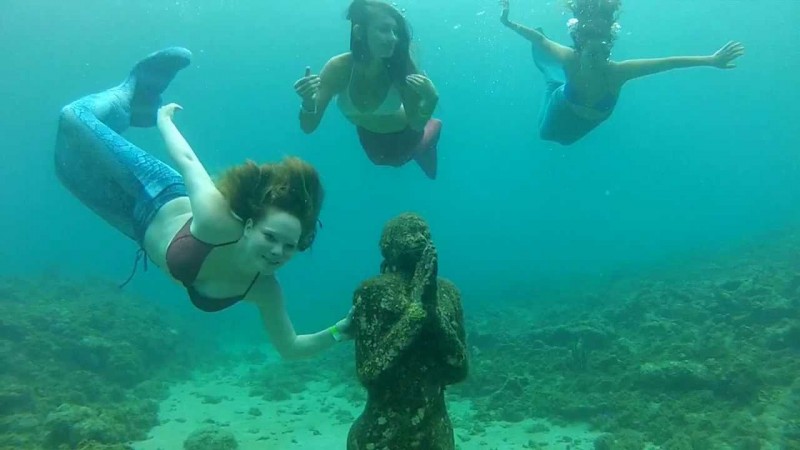 Snorkelling at Under water Sculpture Park