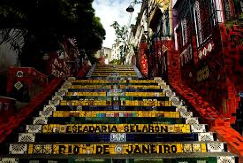 Santa Tereza and Escadaria Selarón Santa Teresa