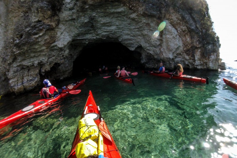 Sea Kayaking Tour Sea Caves Lefkada (Half Day)