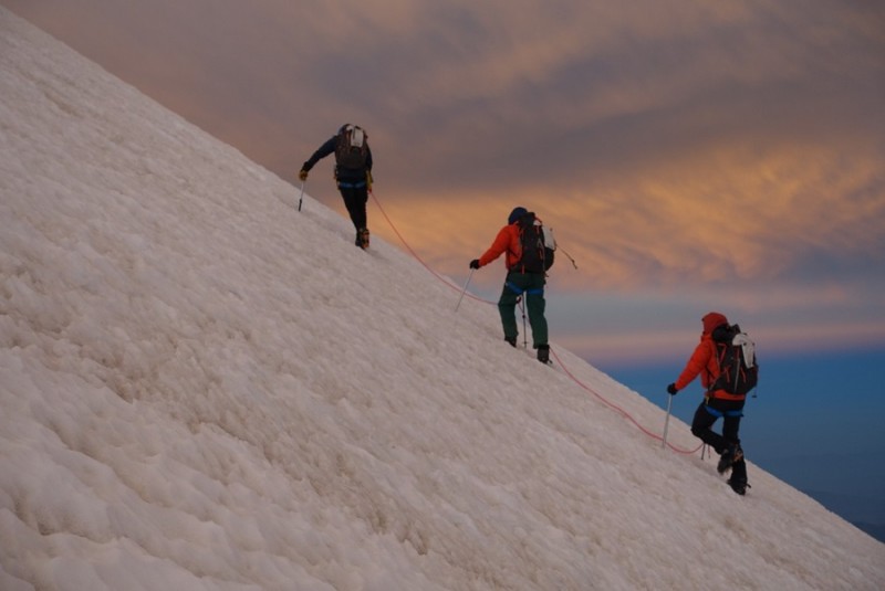 Glacier climbing