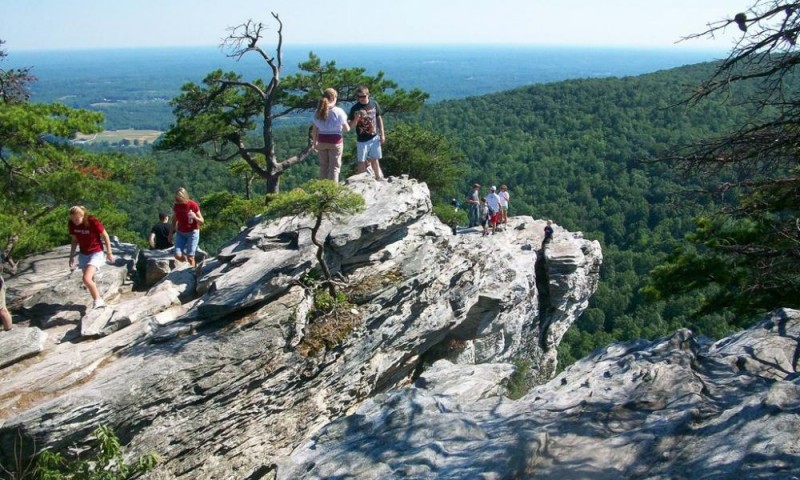 Climb Sheer Cliffs At Hanging Rock State Park