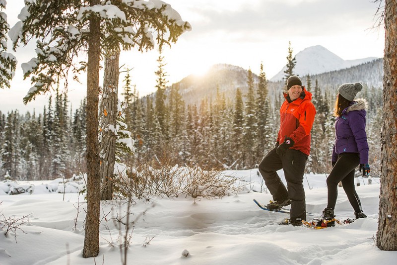 snowshoeing