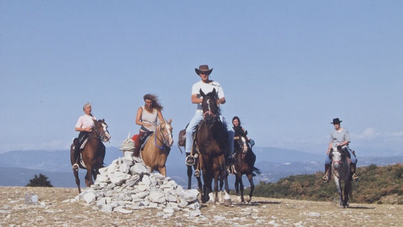 Horse riding across Provence